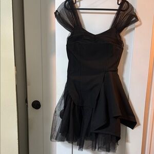 Elegant Black Tulle Dress